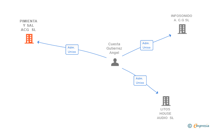 Vinculaciones societarias de PIMIENTA Y SAL ACG SL