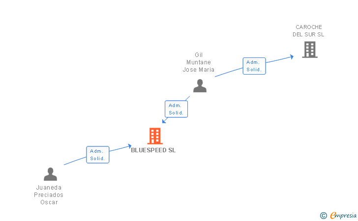 Vinculaciones societarias de BLUESPEED SL