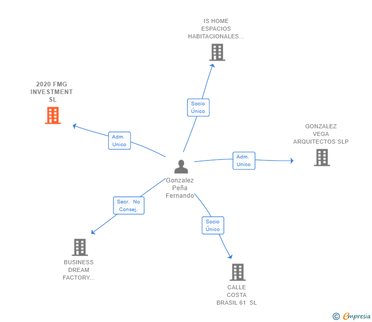 Vinculaciones societarias de 2020 FMG INVESTMENT SL