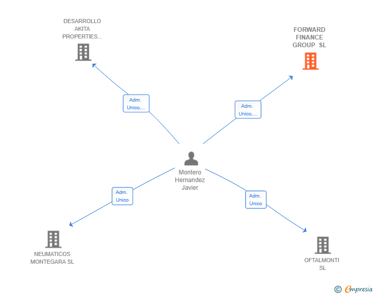 Vinculaciones societarias de FORWARD FINANCE GROUP SL