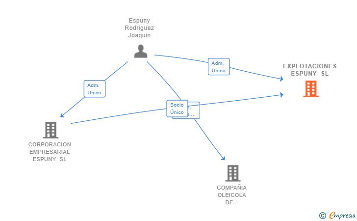 Vinculaciones societarias de EXPLOTACIONES ESPUNY SL