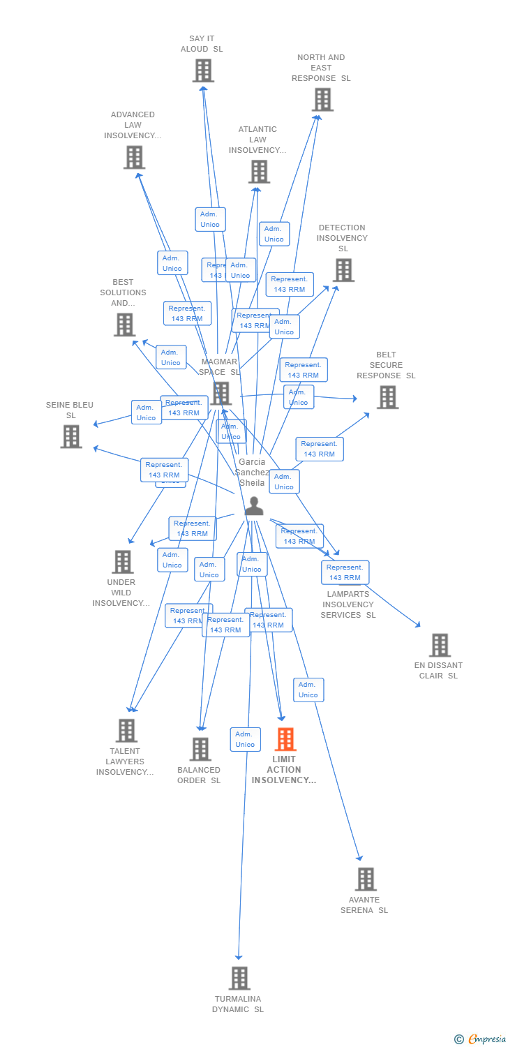 Vinculaciones societarias de LIMIT ACTION INSOLVENCY SL