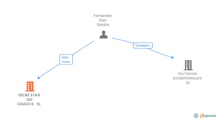 Vinculaciones societarias de BIENESTAR 360 GRADOS SL