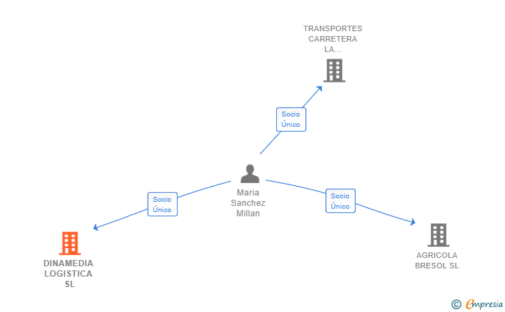 Vinculaciones societarias de DINAMEDIA LOGISTICA SL