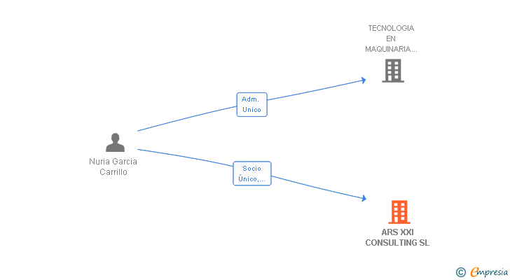 Vinculaciones societarias de ARS XXI CONSULTING SL