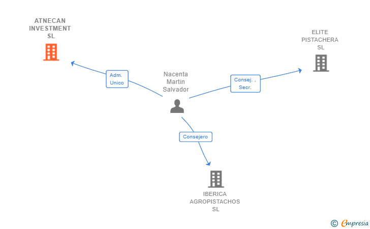 Vinculaciones societarias de ATNECAN INVESTMENT SL