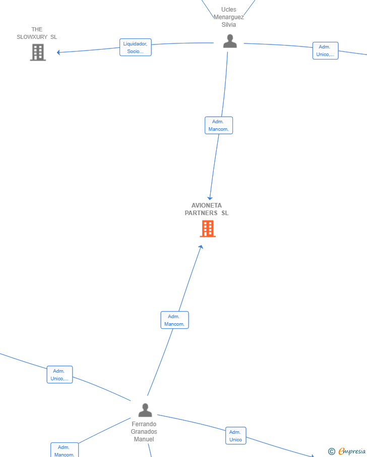 Vinculaciones societarias de AVIONETA PARTNERS SL