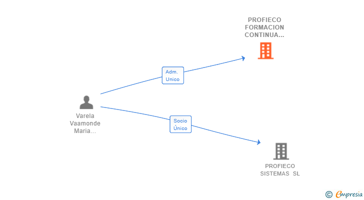 Vinculaciones societarias de PROFIECO FORMACION CONTINUA SL