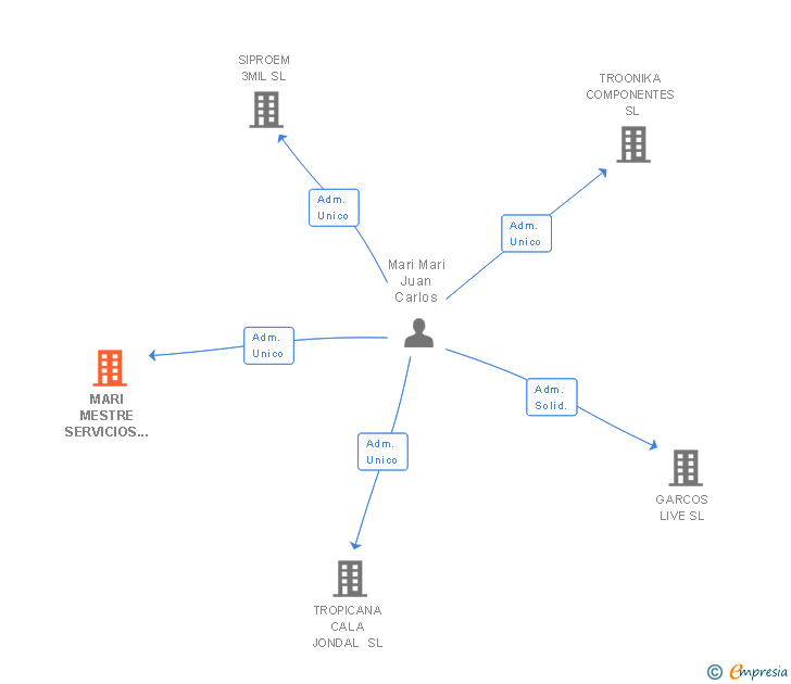 Vinculaciones societarias de BRILLIANT MINDS SL