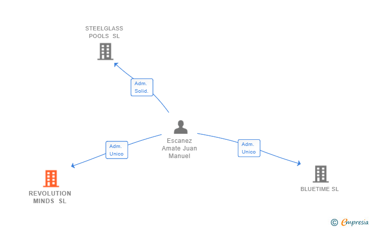 Vinculaciones societarias de REVOLUTION MINDS SL