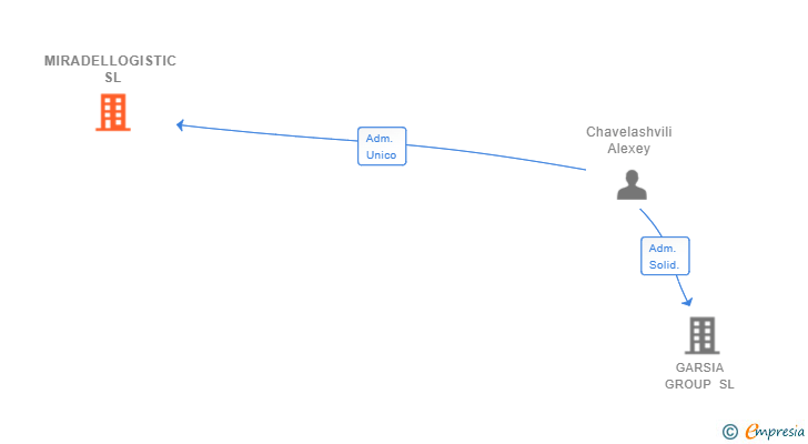 Vinculaciones societarias de MIRADELLOGISTIC SL