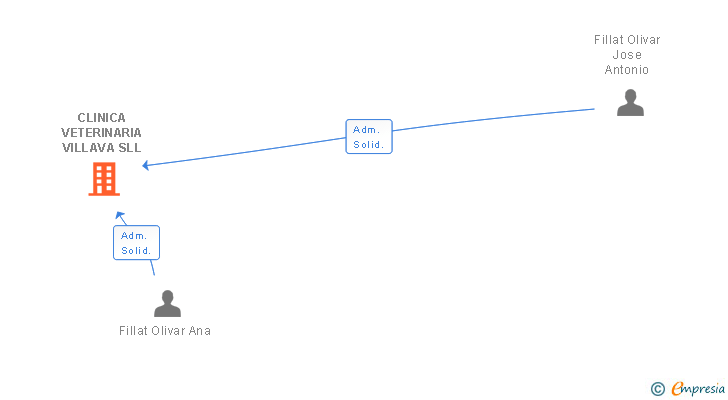 Vinculaciones societarias de CLINICA VETERINARIA VILLAVA SLL